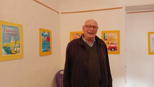 Bordighera ospita una mostra dedicata a Susanne Fülscher, Loreti (Ucd-Anpi): "In esposizione le copertine dei suoi libri" (Foto e video)