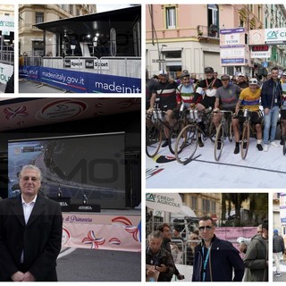 Milano-Sanremo 2024: mentre la gara sta per entrare nel vivo in via Roma anche Nibali e l'arbitro Massa Milano-Sanremo 2024: mentre la gara sta per entrare nel vivo in via Roma anche Nibali e l'arbitro Massa
