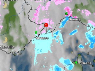 La situazione dal satellite