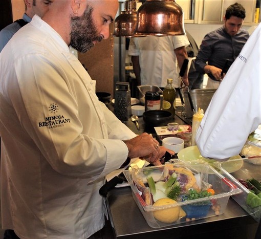 Lo chef Manuel Marchetta del Mimosa Restaurant di Sanremo protagonista del quarto incontro di &quot;in the kitchen tour&quot;