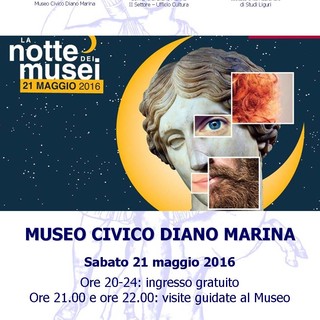 Diano Marina: il museo civico aderisce a "La notte Europea dei Musei", patrocinato dall'Unesco Diano Marina: il museo civico aderisce a "La notte Europea dei Musei", patrocinato dall'Unesco