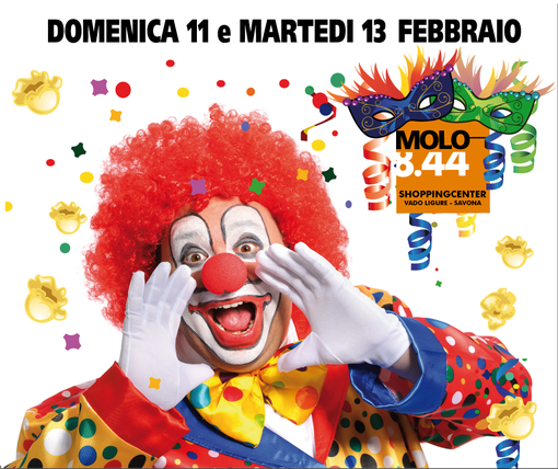 Il Carnevale al Molo 8.44 quest’anno raddoppia con due giorni di divertimento in pieno relax Il Carnevale al Molo 8.44 quest’anno raddoppia con due giorni di divertimento in pieno relax