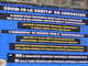 Il cartellone 'no vax' apparso in piazza Eroi