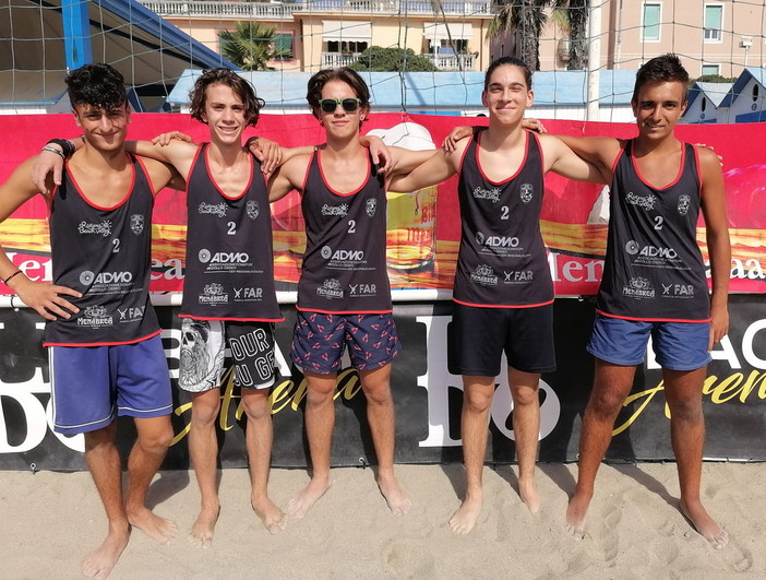 Beach volley: secondo posto per l'Under 18 della 'Mazzucchelli' al torneo '4Vs4' di Albissola (Foto)