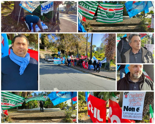 Imperia: sit-in di protesta dei sindacati del trasporto pubblico "Sciopero nazionale ma anche i problemi della RT" (Foto e Video) Imperia: sit-in di protesta dei sindacati del trasporto pubblico "Sciopero nazionale ma anche i problemi della RT" (Foto e Video)