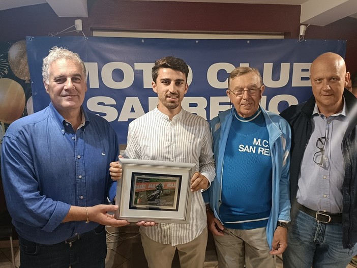 Il Moto Club Sanremo festeggia la vittoria di Davide Soreca al Campionato italiano di Enduro Il Moto Club Sanremo festeggia la vittoria di Davide Soreca al Campionato italiano di Enduro