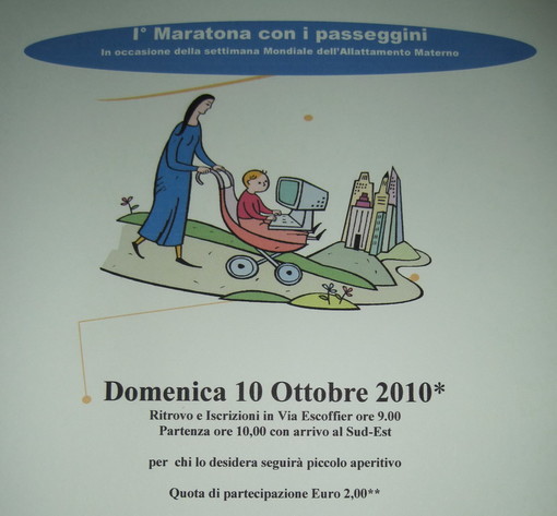 Sanremo: un gruppo di mamme organizza la 'Maratona dei Passeggini'