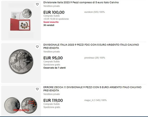 Moneta di Calvino con il panorama di Mentone: c'è ancora sulla Zecca ma su Ebay vale già 120 euro Moneta di Calvino con il panorama di Mentone: c'è ancora sulla Zecca ma su Ebay vale già 120 euro