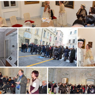 Sanremo: ecco il nuovo 'museo civico' di palazzo Nota, 700 persone alla 'prima' e la novità del tablet per i visitatori (Foto e Video)