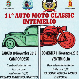 Camporosso: il 10 e 11 novembre prossimo la 5a edzione del premio 'Martino Finotto'