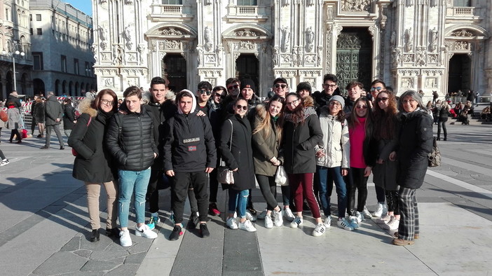 Gli amici ed i compagni di classe di Matteo Morselli per una giornata al 'Museo della Scienza' di Milano