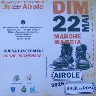 Domenica prossima la marcia non competitiva di 13 chilometri tra Airole e Breil sur Roya Domenica prossima la marcia non competitiva di 13 chilometri tra Airole e Breil sur Roya