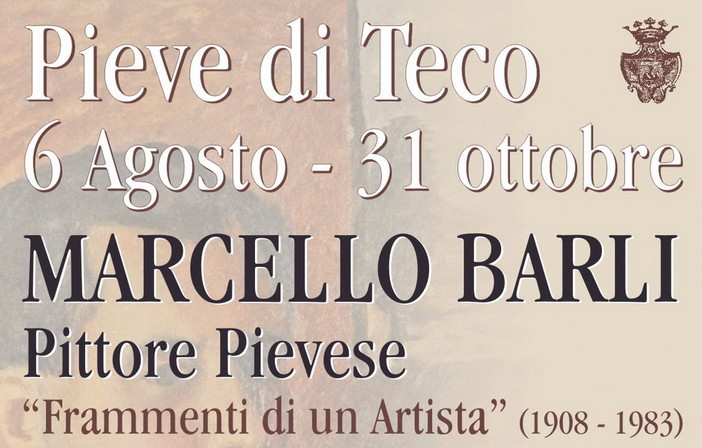 Pieve di Teco: venerdì prossimo inaugurazione della mostra di Marcello Barli Pieve di Teco: venerdì prossimo inaugurazione della mostra di Marcello Barli