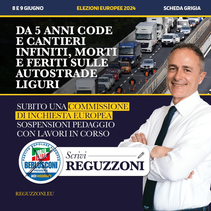 Marco Reguzzoni sulle code in Liguria: "Situazione cantieri inaccettabile, sospendiamo il pedaggio finché non si torna alla normalità"