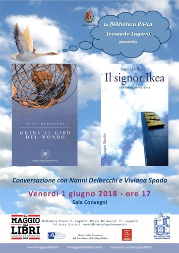 Imperia: venerdì prossimo in Biblioteca ultimo incontro con l'autore per il ciclo 'Maggio dei Libri' Imperia: venerdì prossimo in Biblioteca ultimo incontro con l'autore per il ciclo 'Maggio dei Libri'