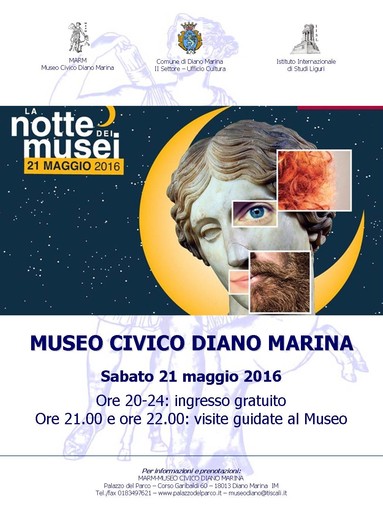 Diano Marina: il museo civico aderisce a "La notte Europea dei Musei", patrocinato dall'Unesco
