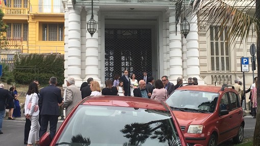 La sala matrimoni chiusa questa mattina in Comune a Sanremo