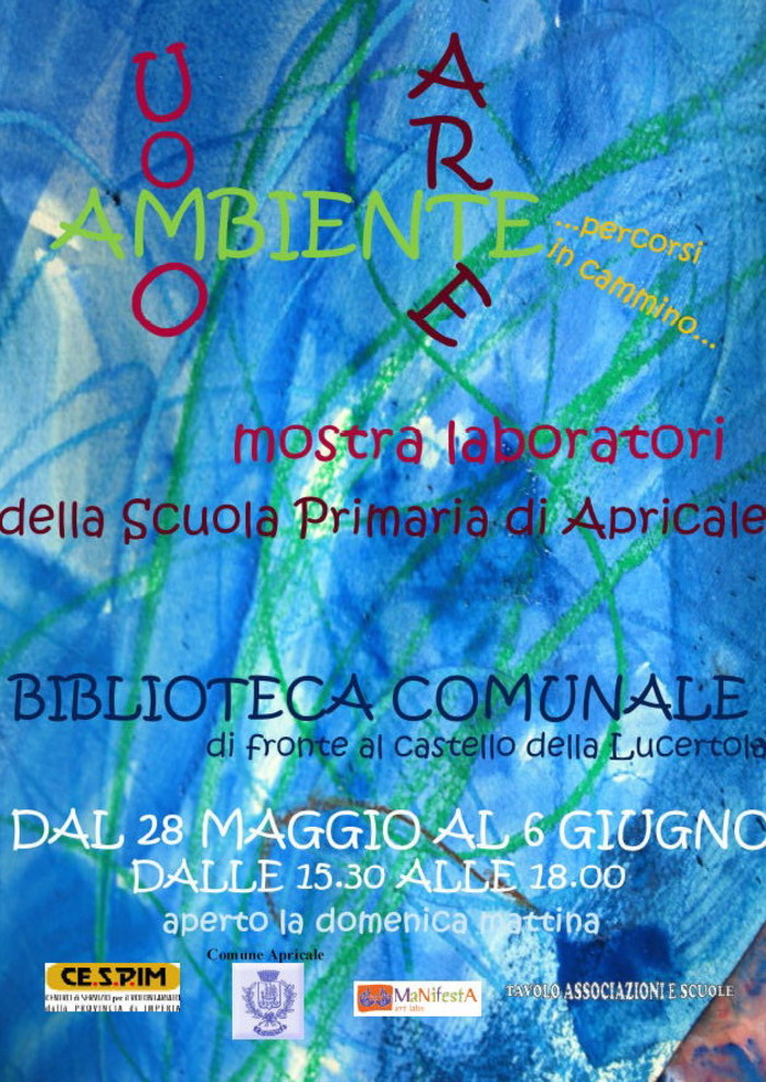 Apricale: il 28 s'inaugura una mostra della Scuola Primaria