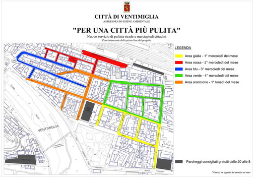 Ventimiglia: torna da mercoledì prossimo il servizio di spazzamento e lavaggio delle strade