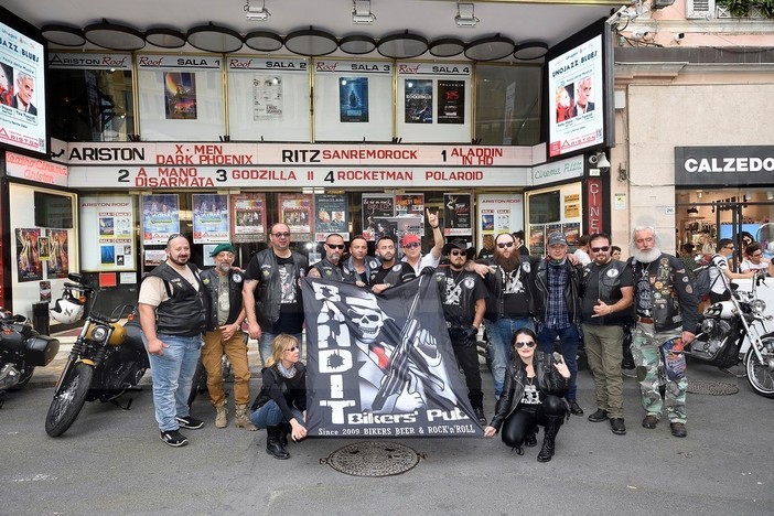 Nell'ambito di 'Sanremo Rock' questo pomeriggio si è anche svolta la 'Motoparata' (Foto)