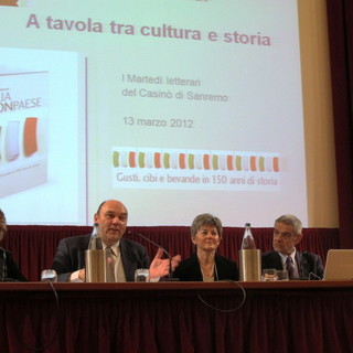 Sanremo: ieri ai martedì letterari Claudio Porchia ha condotto 'A tavola fra cultura e storia' Sanremo: ieri ai martedì letterari Claudio Porchia ha condotto 'A tavola fra cultura e storia'