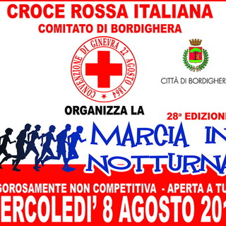 Bordighera: questa sera alle 20.30 la 28a edizione della &quot;Marcia in Notturna&quot; della Croce Rossa Italiana