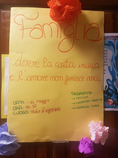 Imperia: il resoconto della 'Festa della Famiglia' al nido d'infanzia 'Mio piccolo mio' Imperia: il resoconto della 'Festa della Famiglia' al nido d'infanzia 'Mio piccolo mio'