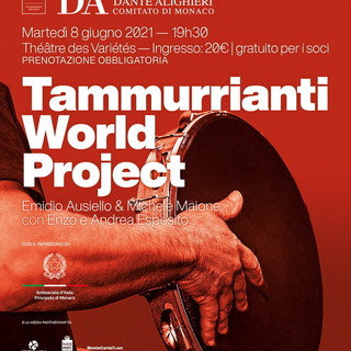 L’8 giugno, concerto ‘Tammurrianti World Project’ al Théâtre des Variétés di Monaco