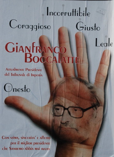 Sanremo: un manifesto di stima per il presidente del tribunale di Imperia Boccalatte