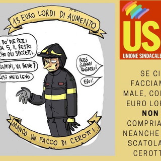 Anche una rappresentanza imperiese tra i Vigili del Fuoco del sindacato Usb che protesterà oggi a Roma