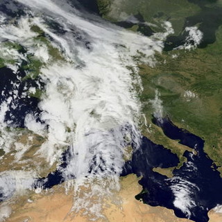 La foto del Meteosat alle 13.15