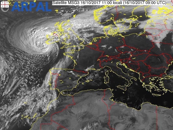 'Tutta colpa di Ophelia'? Il ciclone ora è sulla manica, intanto le previsioni vedono brutto tempo per giovedì e venerdì 'Tutta colpa di Ophelia'? Il ciclone ora è sulla manica, intanto le previsioni vedono brutto tempo per giovedì e venerdì