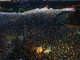 La manifestazione di Bucarest (foto Repubblica) La manifestazione di Bucarest (foto Repubblica)