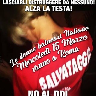 Le donne balneari italiane in una lunga catena per dire ‘No’ alle aste in Piazza Montecitorio dalle 11 alle 14 Le donne balneari italiane in una lunga catena per dire ‘No’ alle aste in Piazza Montecitorio dalle 11 alle 14