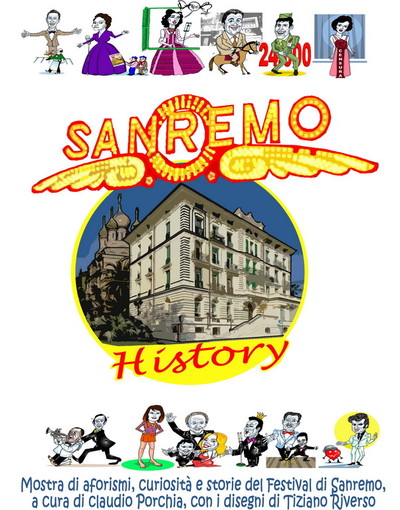 La storia del Festival a disegni in mostra all’Hotel de Paris di Sanremo a cura di Claudio Porchia e Tiziano Riverso La storia del Festival a disegni in mostra all’Hotel de Paris di Sanremo a cura di Claudio Porchia e Tiziano Riverso