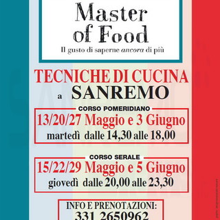 Sanremo: da giovedì prossimo alla Villa Ormond serie di lezioni sulle tecniche 'Master of Food'