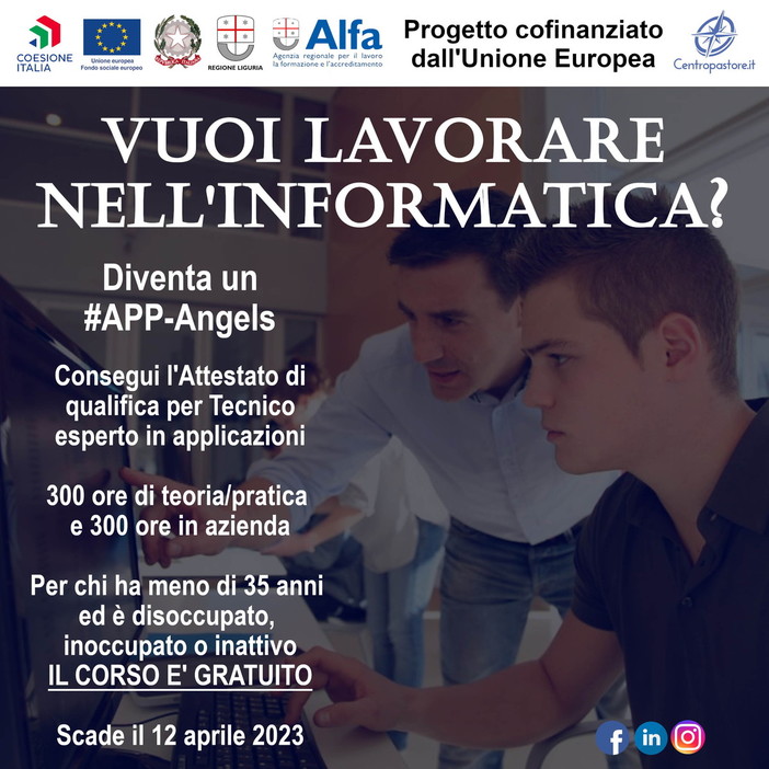 Formazione gratuita: al 'Centro Pastore' di Imperia una nuova opportunità con l'iniziativa 'Match Point 2'