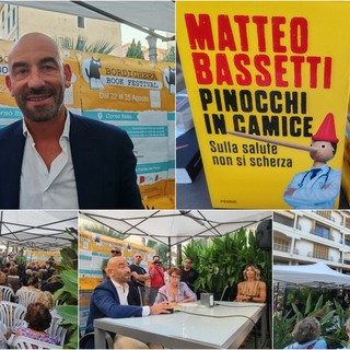 Matteo Bassetti al Bordighera Book Festival: "Un libro per smascherare i 'pinocchi', sulla salute non si scherza" (Foto e video)