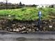 Il muro crollato in via Armea Il muro crollato in via Armea