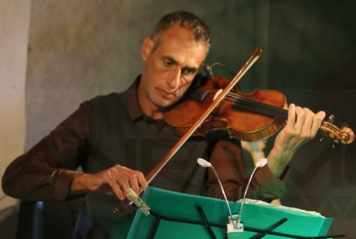 Il violinista Marco Bigarelli al teatro del Casinò di Sanremo