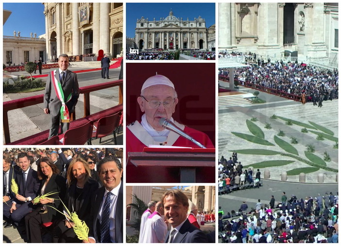 Si rinnova la tradizione dei “parmureli” di Sanremo alle celebrazioni per la Domenica delle Palme in piazza San Pietro a Roma (Foto) Si rinnova la tradizione dei “parmureli” di Sanremo alle celebrazioni per la Domenica delle Palme in piazza San Pietro a Roma (Foto)