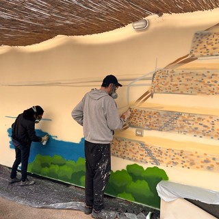 Piccolo Cottolengo: un Murales dai colori liguri all'interno del Giardino Alzheimer, l'Arte è terapia