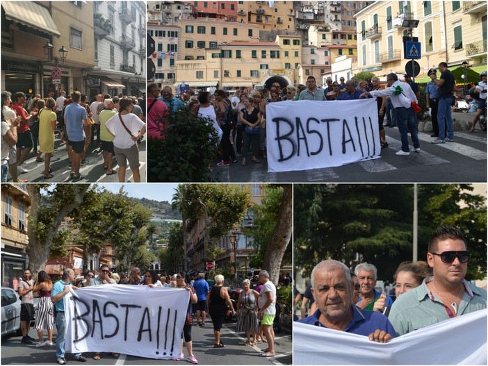 Ventimiglia: nuova manifestazione del movimento “Adesso basta” per chiedere più sicurezza in città (Foto e video)