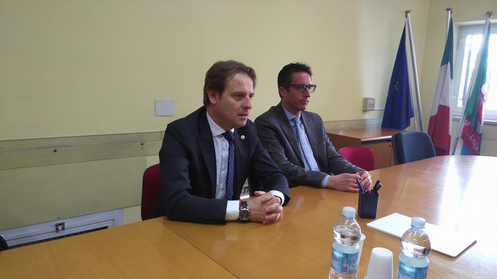 Marco Scajola insieme al presidente di ARTE Antonio Parolini