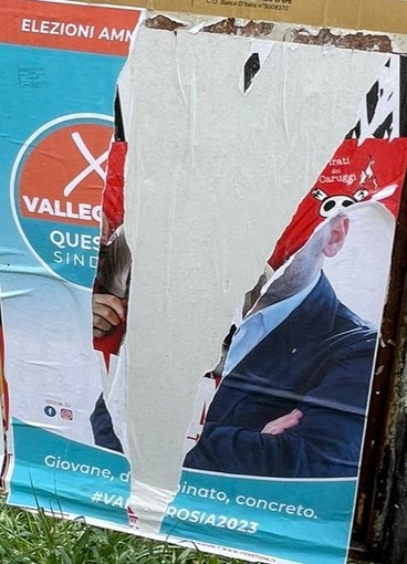Vallecrosia, vandalizzati i manifesti di Quesada. Il candidato sindaco: &quot;La campagna elettorale inizia all'insegna della mancanza di rispetto&quot;