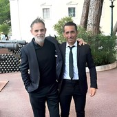 Un abbraccio tra Roberto Iannolo e Marco Simone prima della rottura Un abbraccio tra Roberto Iannolo e Marco Simone prima della rottura