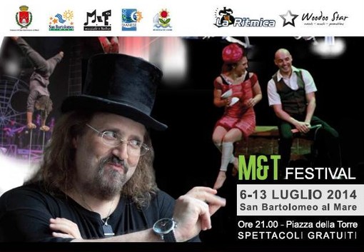 San Bartolomeo al Mare: ill M&amp;T Festival scalda i motori, domenica il via con Armando Corsi e Jade