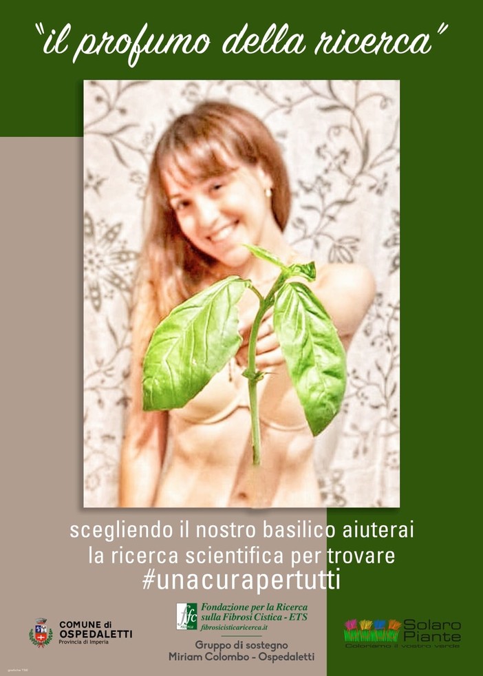 Ospedaletti: la giovane Miriam Colombo domenica prossima testimonial de 'Il profumo della ricerca' Ospedaletti: la giovane Miriam Colombo domenica prossima testimonial de 'Il profumo della ricerca'