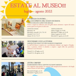 Diano Marina: mercoledì visita guidata serale a cura del Museo Civico del Lucus Bormani Diano Marina: mercoledì visita guidata serale a cura del Museo Civico del Lucus Bormani