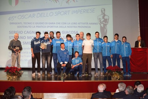 La Maurina Olio Carli Imperia premiata all'Oscar dello Sport Imperiese (foto Tonino Bonomo) La Maurina Olio Carli Imperia premiata all'Oscar dello Sport Imperiese (foto Tonino Bonomo)
